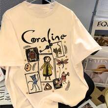 Unisex T-Shirt, Cartoon, Movie, 100% Cotton - Beige - View 2