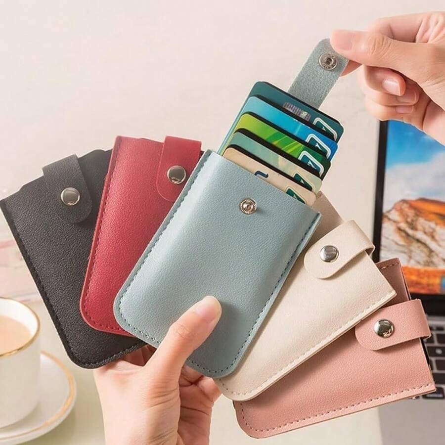 1PCS Card Holder, Coin Purse, Key Bag, Earphone Bag, Coin Purse All-In-One, Mini Card Holder, Cowhide Card Holder, Travel Card Holder, Student Coin Purse, Sports Card Holder, Lanyard Design + Sweat-Proof Material, Suitable For Carrying With You In The Gym Or Cycling. Multi-Card Slot Coin Purse, Waterproof Coin Purse, Light Luxury Simple Card Holder, Japanese Style Small Fresh Coin Holder, Dopamine Color Card Holder, Retro Distressed Card Holder - ngẫu nhiên - Xem 1