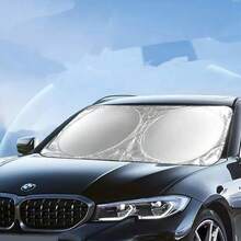 1 pieza Parasol de confort de verano para el automóvil - Protección UV, aislamiento del calor y bloqueo de la luz para el parabrisas delantero, accesorios de automóvil, esencial para el auto