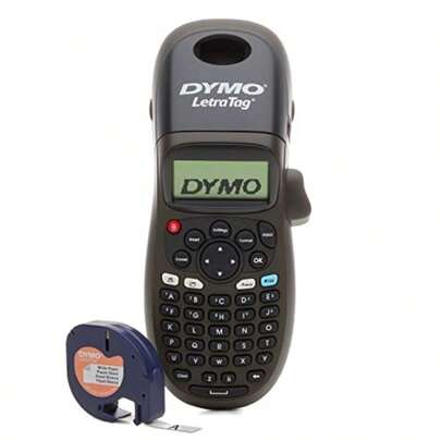 LetraTag LT100H Handheld Label Maker ABC Keyboard Label Printer With EasytoUse 13 Character LCD Screen For Home Or Office Black