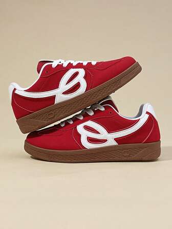 Moderna retro casual sneakers, bekväma sportskor för tonåringar