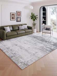 1pc Fashionable Gradient Color Indoor Decorative Rug, Faux Wool Plush Material Indoor Carpet, Living Room Rug, Sofa Rug, Bedroom Rug, Bedside Anti-Slip Mat, Dining Room & Kitchen Rug, Office Chair Pad, Entryway Mat, Outdoor Picnic Blanket, Outdoor Camping Mat