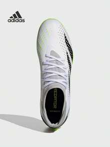 Adidas 阿迪达斯 Predator Accuracy.3 人造草皮防滑耐用足球鞋，男款，白/黑/黄 - 淺灰色 - 查看 7