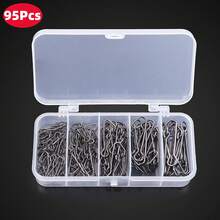 Set di connettori per pesca con esche, fermagli a sgancio rapido in acciaio inossidabile adatti per la pesca in acqua dolce e salata