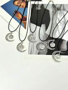 1pc Zodiac Sign Hanging Ornament, Rear View Mirror Decor, Metal Pendant, High-Quality Hanging Accessory