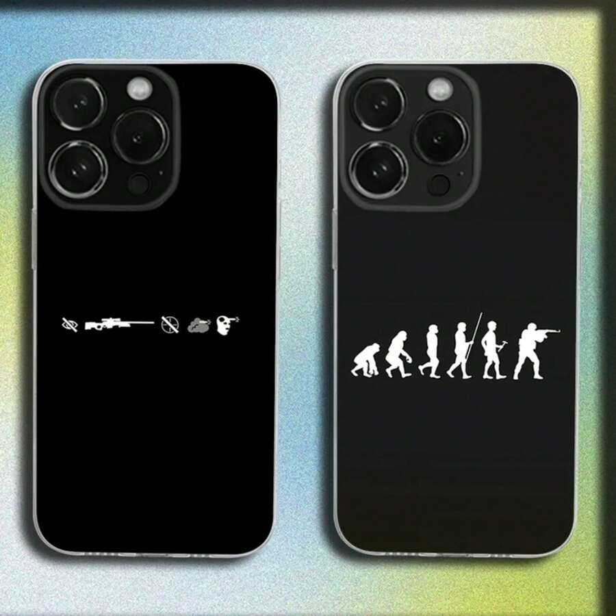 Game Counter Strike CS GO Phone Case Covercompatible With  16,15,14,13,12,11 Plus,Pro,Max,XR,XS,Plus,E,Mini Transparent Soft Cover,Covercompatible With  17 Case,  17 Pro Case,  17 Pro Max Case - Z1 - View 1