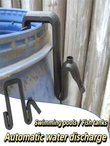 1pc Rainwater Transfer And Overflow Tool Kit - Upgraded Durable Plastic Material, Self-Priming Siphon Hose Set With Anti-Clog Design For Easy Automatic Drainage And Filling System - Emergency Flood Prevention, Fish Tanks, Pools, No Power Required