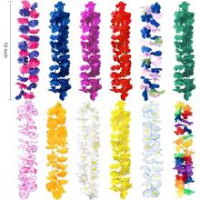 24 Paquete de Luau: 12 Leis Hawaianas y 12 Anteojos de Sol Tropicales, Accesorios para Fiestas y Eventos Temticos - Colorido - Ver 3