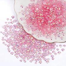 25000Pcs Light Pink AB Rhinestones For Bedazzling Kit, 3-5mm Resin Flatback Rhinestones Bulk Bedazzle Gems Diamonds For Crafts DIY Shoes, Clothing{"Color_name":"LightPinkAB"} - 淺粉紅色AB - 查看 7