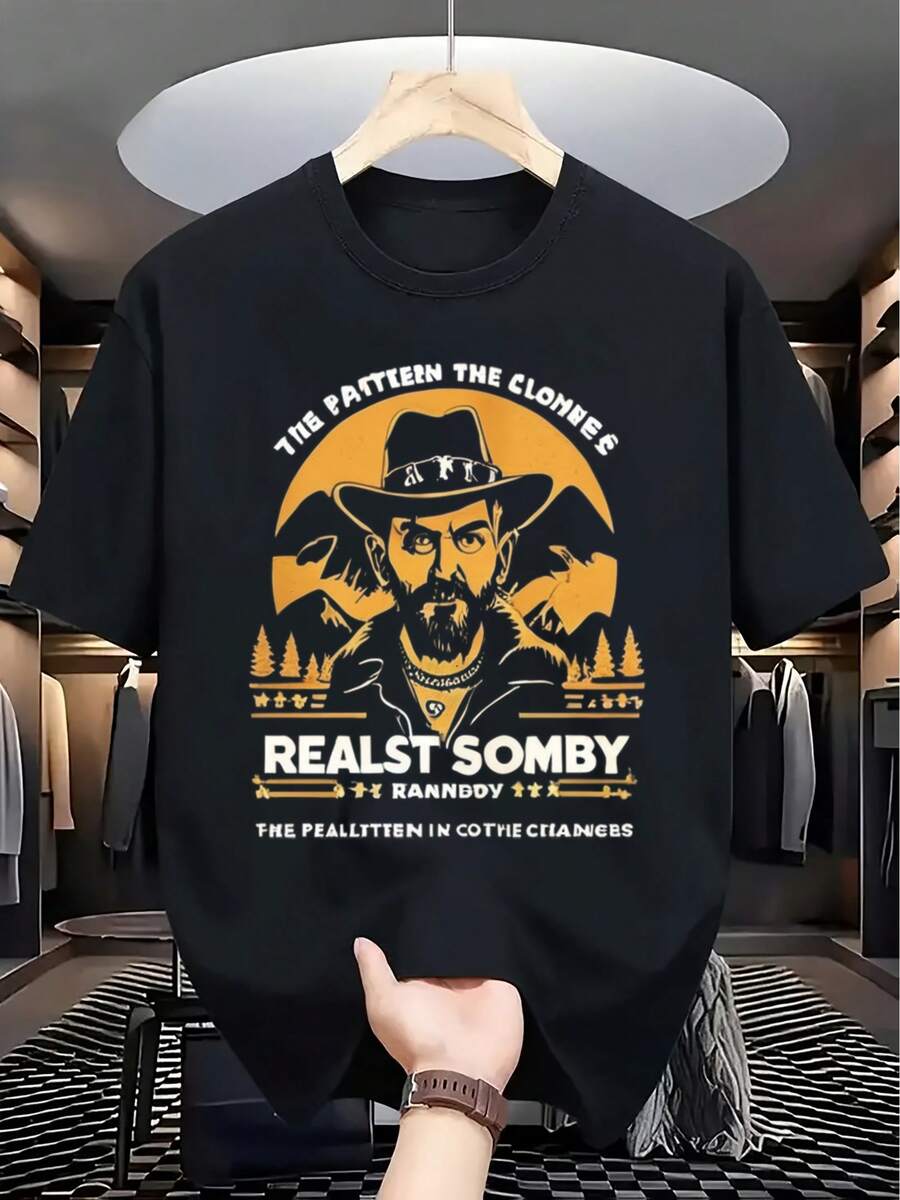 Camiseta Estilosa para Hombre - Negro - Ver 1