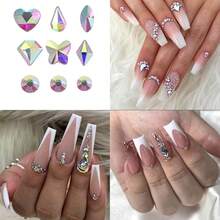 Nail Art Rhinestones Flatback Rhinestones Nail Charms Fine Glitter Nail Art Supplies Mixed AB Crystals Nail Gems 1mm Glitter Powder Luxury Design Nail Accessories For Women Nail Decorations.{"Color_name":"Colorful-24"} - 多彩-24 - 查看 4