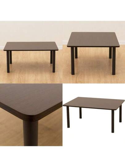 NITORI ダークブラウン ハロー ローテーブル 簡単に脚を外せる ニトリ Amazon.co.jp: ニトリ(NITORI) 簡単に脚を外せるローテーブル