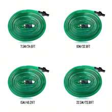 1 pieza Manguera de jardín plana y flexible de material PVC, con conector estándar de EE. UU./UE, manguera conectable a prueba de fugas, manguera de agua de jardín plana con gotas, manguera de riego por goteo, manguera de infiltración de agua, perfecta para céspedes, macizos de flores y jardines