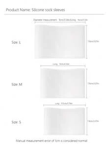 1pair Unisex Soccer High Traction Non-Slip Ankle Socks Training Band Leg Support Silicone Gel Sleeve With Neck Protection - White - View 2