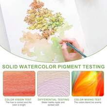 Watercolor Paint Set 50 Vibrant Colours Including Pearlescent Shades In A Sturdy Metal Tin Foldable Paint Set For Easy Travel Ideal For Artists And Beginners Perfect For Sketching And Outdoor Painting - Color - View 5