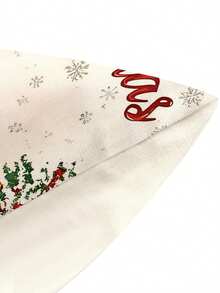 1pc Santa Claus Sled Table Runner, Christmas Decor Table Runner, Christmas Linen-Like Table Runner, Table Runner, Table Runner, 1pc Table Runner, 4pcs Placemats, 1pc Cushion Cover, 3 Products Available, Seasonal Home Decor Indoor/Outdoor Party Supplies, Winter Home Decor, Christmas Decoration, Christmas Room Decor, Christmas Party Decoration - Multicolor - View 6