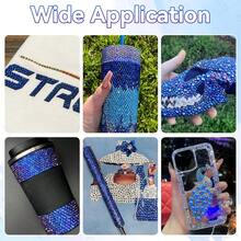 21000Pcs Blue AB Rhinestones For Bedazzling Kit, Mix Sizes Jelly Bedazzling Resin Gems, Blue AB Gems Bedazzling For Crafting, Flatback Resin Rhinestones For Craft DIY Face Makeup{"Color_name":"S7"} - S7 - 查看 8