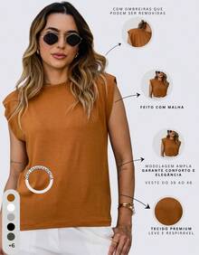 Women Tank Tops & Camis - Camel - View 7