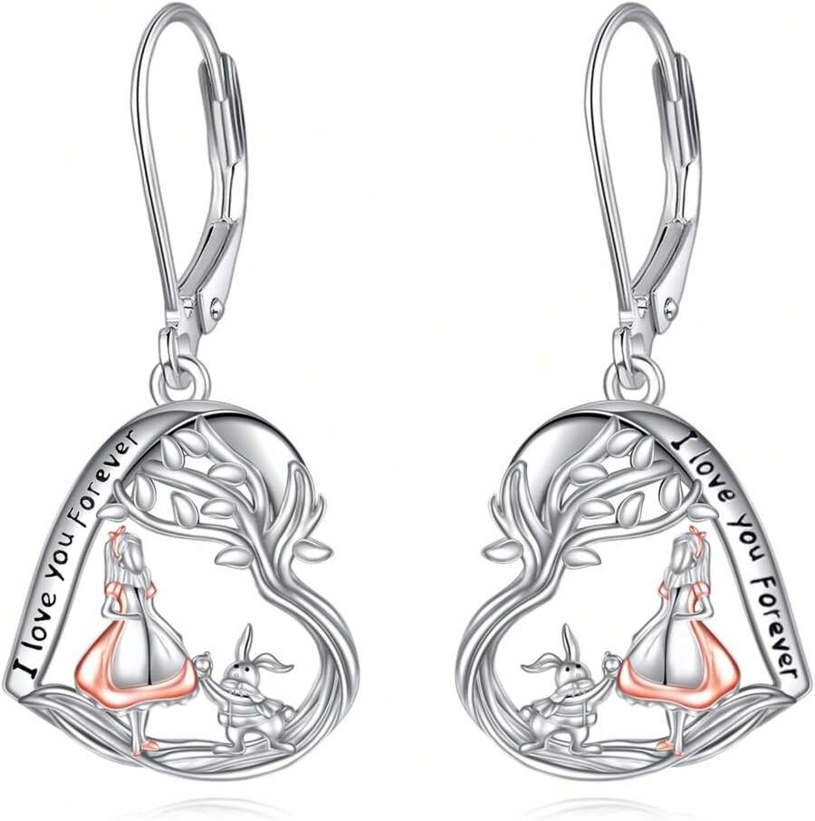 Alice In Wonderland Dangle Earrings Sterling Silver Wonderland Dangle Earrings Jewelry Gift For Women2025 - 1 - 查看 1