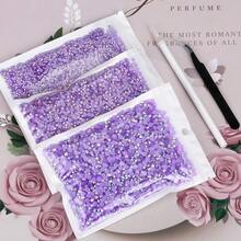 25000Pcs Purple AB Rhinestones For Bedazzling Kit, 3-5mm Resin Flatback Rhinestones Bulk Bedazzle Gems Diamonds For Crafts DIY Shoes, Clothing{"Color_name":"PurpleAB"} - PurpleAB - View 5