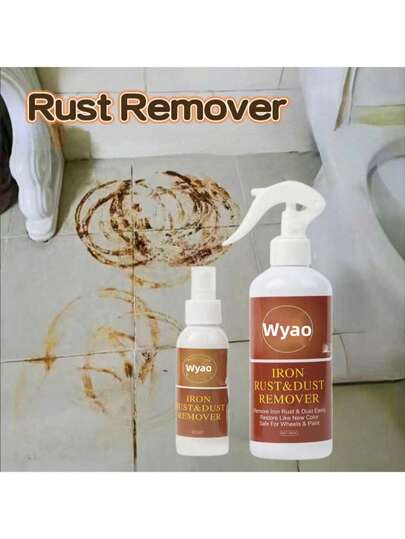 rayhong Removedor de ferrugem para metais, adequado para uso doméstico em cozinhas, banheiros, pisos e limpeza automotiva. Remove eficazmente manchas de ferrugem de superfícies pintadas e pneus, restaurando e mantendo o acabamento. Perfeito para familiares e amigos (modelos novos ou antigos enviados aleatoriamente).