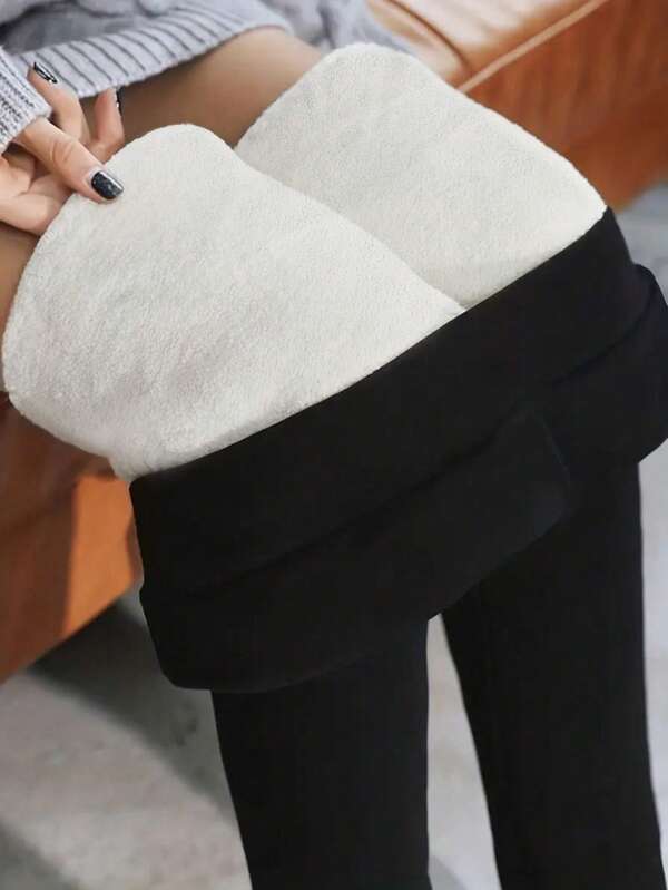 Solid Thermal Lined Pants