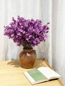 4 pièces/1 pièce Fleur artificielle en forme d'étoile, mini fleur artificielle, fleur artificielle bleue, fleurs artificielles de gypsophile. Bouquet de mariée artificiel pour décoration de mariage DIY, décoration de fête, décoration de la maison. Fleurs artificielles en branche