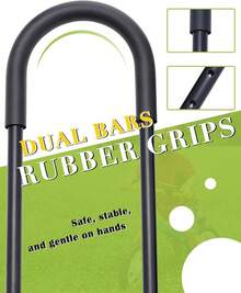 Bike Training Handlebar |   Ergonomic Push Assist Stabilizer For  Riding, 6-Level Height Adjustable, High Carbon Steel Frame - Quick-Install Design For Balance Bikes (5-12 Years)