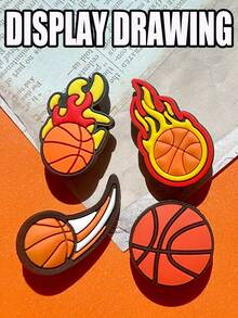 23 PCS Basketball Series, Featuring Basketballs, Jerseys, Trophies, Etc. Designs, Basketball Sports Shoes Accessories, Basketball Pattern Shoe Decorative Items, No Shoe Decorations. The Best Choice For Christmas And Thanksgiving. Suitable For DIY Decoration. It Can Be Used For Shoes, Bags, Bracelets, Or As Party Gifts Or Holiday Decorations.