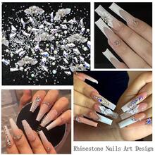 Rhinestones For Nails, Flatback Multi Shape Gems 3D Flowers Nail Charms Mixed Nail Glitter Powder Supplies Moonlight Crystal Jewelry Accessories For Women Manicure Decorations Design{"Color_name":"Colorful-06"} - 多彩-06 - 查看 4