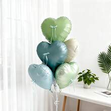 14 piezas Conjunto de globos con forma de corazón multicolor para el Día de San Valentín, incluye globos de corazón de papel de aluminio de 18 pulgadas, globos de corazón blancos y rojos con cintas de lazo, adecuados para el Día de San Valentín, decoración de cumpleaños, aniversario, decoración de fiesta, boda, despedida de soltera, fiesta de compromiso, decoración del hogar, regalo para ocasión especial - Multicolor - Ver 4