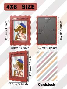 Rainbow Photo Frame - Multi-Size Artistic Wall Art For Gallery Walls, Bedroom & Room Decor, Black/White/Orange/Red/Blue/Green - Multicolor - View 47