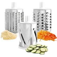 Manual Rotary Vegetable Cutter, Fruit & Vegetable Slicer, Potato Peeler, Multi-Functional Kitchen Grater - White - View 6
