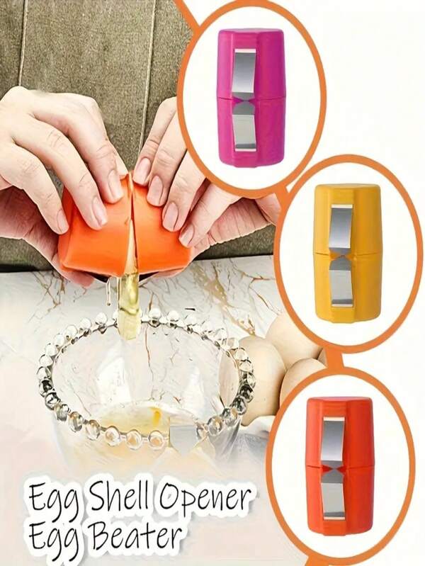 1pc Egg Separator, Egg Beater, Egg Shell Opener, Kitchen Baking Tool, Egg Yolk Egg White Separator, Kitchen Gadget, Suitable For Chicken Eggs & Duck Eggs, Professional Baking Accessory, Christmas Food Making, Halloween Gift, Birthday Cake Baking Accessory, New Year Gift