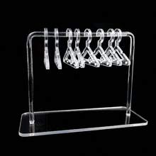 8 Pcs Hangers Shaped Jewelry Holder Personalized Earrings Display Racks Hanging Clothes Stand Storage Jewelry Organizer Holders