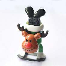 1/4 piezas Juguetes a cuerda navideños para niños, regalos de fiesta, set de 4 paquetes de juguetes de fiesta navideña, juguetes de cuerda novedosos que caminan y saltan, relleno de bolsas de regalo y obsequios divertidos para la fiesta de Navidad