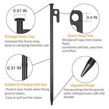 Tent Stakes Heavy Duty Metal Tent Pegs For Camping Steel Tent Stakes 8 Inch Unbreakable And Inflexible