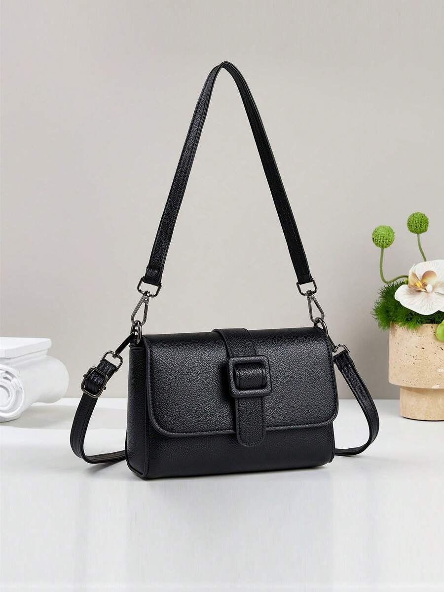 New Fashion Small Square Shoulder Bag, Large Capacity Handbag For Women, Classic Elegant Stylish Durable Portable Versatile Casual Multi-Layer Big Capacity Shoulder/Crossbody Bag, Suitable For Outings, Travel, Shopping, Great Gift For Valentine's Day
