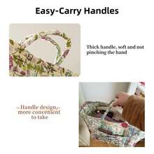 Cesta de almacenamiento de estilo bohemio, cesta de lavandería de gran capacidad, cesto de lavandería plegable de 12.2" x 10.23" x 10.23" con asas fáciles de transportar