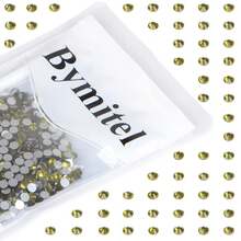 1440PCS Art Nail Rhinestones Non Hotfix Glue Fix Round Crystals Glass Flatback For DIY Jewelry Making With One Picking Pen (Ss20 1440pcs, Olivine){"Color_name":"Olivine","Size_name":"Ss201440pcs"} - Oliviness201440件 - 查看 5