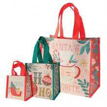 Holiday  Gift Bags Set Of 3 Santa# DOUYYY
