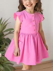 Tween Girls Dresses - Pink - View 9