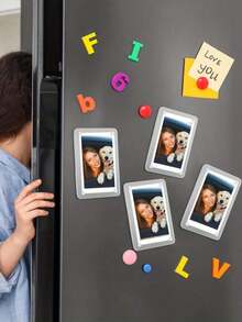 3/1 Acrylic Transparent Double-Sided Refrigerator Magnetic Photo Frame, Display Album, Suitable For Photos, 2.36 X 3.54 Inches, For Weddings, Anniversaries, And Family Use, Gifts (Even Numbers Are Recommended For Purchase)