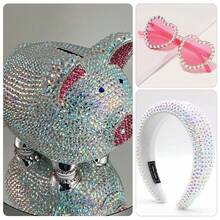 25000Pcs Transparent AB Rhinestones For Bedazzling Kit, 3-5mm Resin Flatback Rhinestones Bulk Bedazzle Gems Diamonds For Crafts DIY Shoes, Clothing{"Color_name":"TransparentAB"} - 透明AB - 查看 7