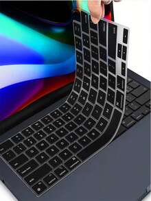 1pc Black Keyboard Cover Skin Protector Compatible With IANSI Layout (US Version)/Electronics/Office Supplies/Computer Accessories/Computer Screen Protector/ Compatible With Air 13 Case/Computer Protection/ Accessories//Computer/Computer Screen - ANSI Layout (US Version) - View 10