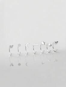 1pc S925 Sterling Silver C-Shaped Heart Nose Hook/Ear Hook - 14K Gold Plated Hypoallergenic - Sterling Silver Jewelry - Mini Exquisite Piercing Jewelry - Women's Nose Jewelry/Ear Jewelry - Suitable For Daily Wear(Comes With Jewelry Box)