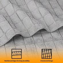 Hand Towels 6 Pack 25''*15'' Grey Microfiber Hand Towels For Bathroom Kitchen AllPurpose Quick Dry Lint Free Soft Absorbent Checkered Washcloths Bath Towel Bulk For Travel Gym Hotel Spa