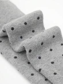 1条加厚儿童弹力腰波点打底裤，保暖紧身裤