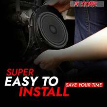 5 Core Subwoofer 8" 500W Car Audio Sub Woofer Speaker 4 Ohm Bass Replacement Subwoofers Driver 4Pcs - 黑色 - 查看 9