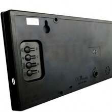 Digital Wall Clock With Thermometer, Alarm And Calendar - Black - View 3